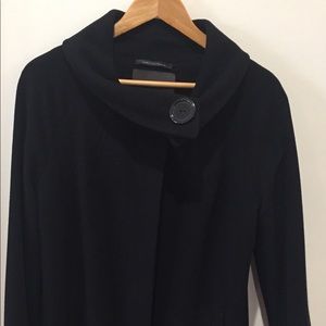 Tahari Black Wool Coat sz 10